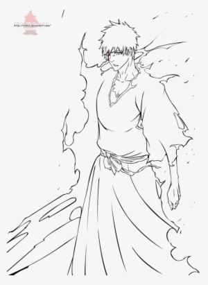 Bleach 444 Kurosaki Ichigo By Ioshiklineart - Bleach White Ichigo Coloring