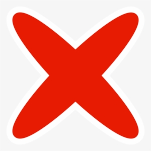Segno X Png - Red X Icon Png