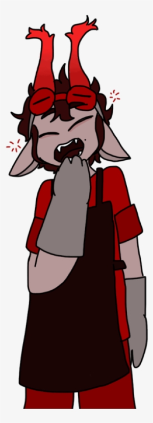 Sleepy After A Long Night Of Scrubbing - Cartoon