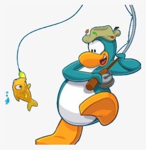 Fishing Cutout - Club Penguin Fishing Penguin