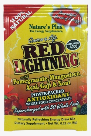 Natures Plus Source Of Life Red Lightning Packet 1 - Nature's Plus Source Of Life Power-packed Whole Food