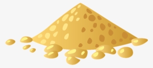 Pile, Heap, Pyramid, Yellow, Rocks - Cartoon Pile Of Sand