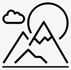 Mountain Landscape Comments - Mountains Line Icon Png