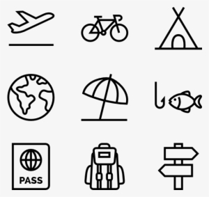 Travel And Adventure Icons - Web Design Line Icon
