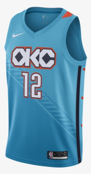 Oklahoma City Thunder City Edition Nike Swingman Adams - Paul George
