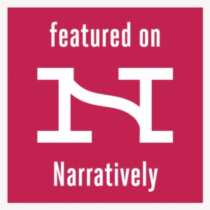 Featured On Narratively White Text Border - Portable Network Graphics