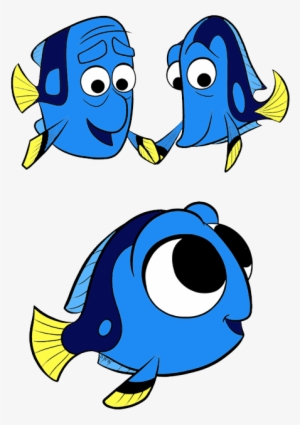Vector Royalty Free Library Dory Clip Art Disney Galore - Baby Dory And Parents