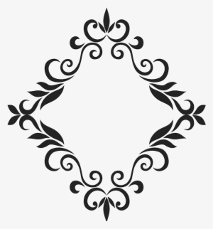 Diamond Frame Rubber Stamp - Motif