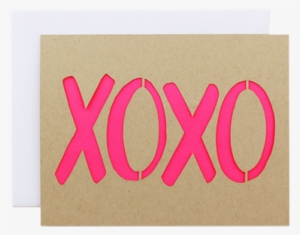 Xoxo Laser Cut Card - Laser