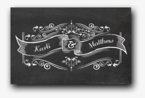 Chalkboard Ribbon - Skyline