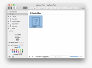 You Have To Call It Uni Plus A Four-digit Hexadecimal - Glyphs Edit Multiple Letters