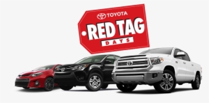Red Tag Days And 2016 Vehicle Lineup - Toyota Red Tag Days