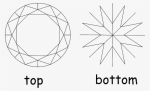 Outline, Round, Shape, Circular, Geometrical, Symmetric - Black Diamond Geometric Shape