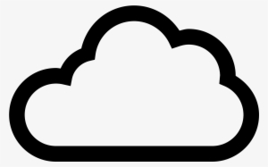 Nubes Vector Png Clipart Black And White Stock - Cloud Icon