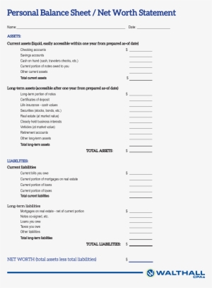 Gallery Of Personal Balance Sheet Sample Excel In E - The Shannara Chronicles