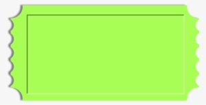 Green Blank Ticket
