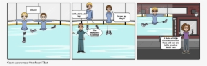Carol Heiss Accident - Cartoon
