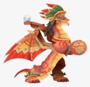 Aztec Warrior Dragon 3d - Aztec Dragon Png