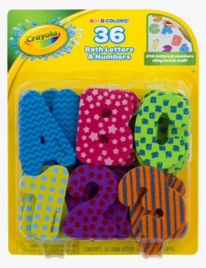 Crayola Bold Colors Bath Letters & Numbers Age 3 , - Playmat