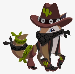 Wild West Set Coyote - Animal Jam Coyote
