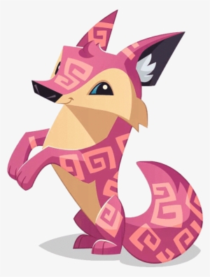 Coyote Art Pink Beg - Animal Jam Animals Coyote