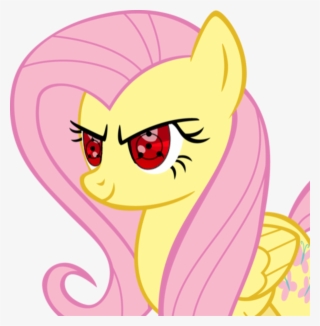 Phoenixkatfury, Fluttershy, Naruto, Safe, Sharingan, - My Little Pony Sharingan