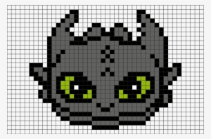 2 Download The Template - Night Fury Dragon Minecraft Pixelart