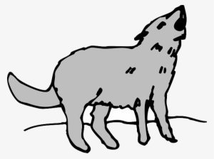 Gray, Cartoon, Art, Animal, Coyote, Howling - Cartoon Pictures Of Coyotes