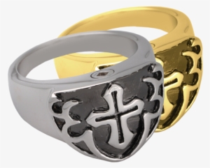 Men's Cross Ring- Black Wholesale Pet Jewelry Shown - Pet Cremation Jewelry: Men's Cross Ring- Black Pendant