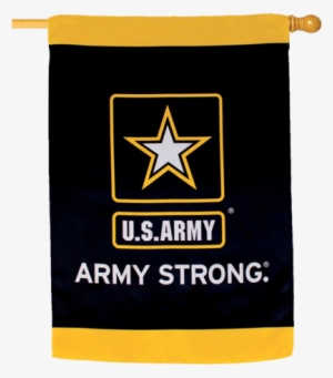 Army Star Logo Army Strong House Flag - Us Army Army Strong