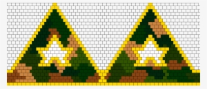 Camo Army Star Bikini Bead Pattern - Bruges