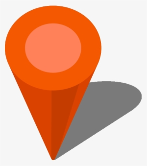 Simple Location Map Pin Icon3 Orange Free Vector Data - Location Map Icon Vector