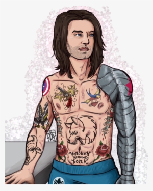 Bucky Doesn't Make Canon Sense But Still - Captain America And Bucky Tattoo