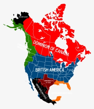 Map Of British North America - British North America