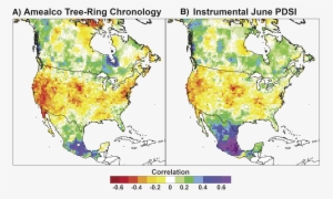 Central Mexico June Palmer Drought Severity Index Correlated - Atlas