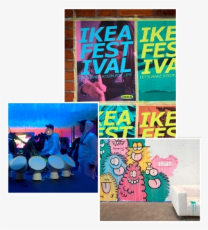Three Posters From The Ikea Festival At The Milan Furniture - Drums