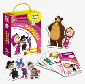 Masha And The Bear - Игра С Липучками Такие Разные Наряды Маша