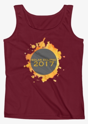 2017 Solar Eclipse Watercolor Burst - Beach Volleyball Shirt Mock Up