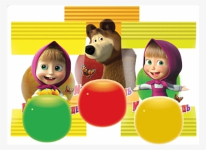 20psc Bubble Gum Masha And The Bear Birthday Party - Fruit Salad