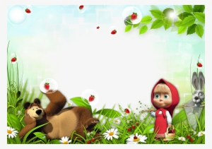 Free Download Masha And The Bear Frame Clipart Masha - Background Masha And The Bear