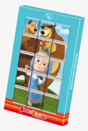 Chocolate Puzzle «masha And The Bear» 75gr/12 Pcs Milk