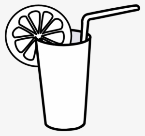 Small - Orange Juice Clipart Black And White
