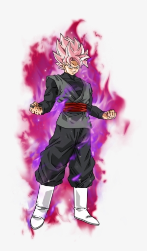 Con Un Aura Mas Cercana Al Estilo Del Anime Goku Black - Black Goku Ssj Rose Png