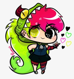 Dementia Drawing Villain Black Hat Chibi - Demencia Villanos Chibi