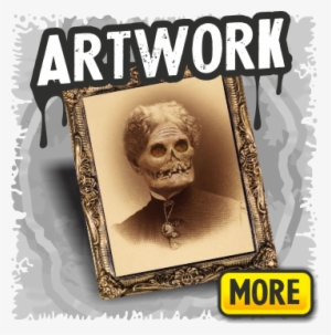 Artwork - Aunt Hazel Holographic Halloween Portrait