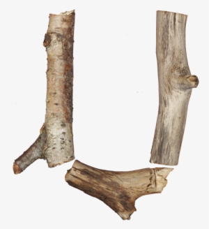 Dry Twigs Font Letter U - Melee Weapon