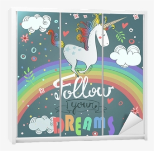Unicorn Images With Rainbow Background