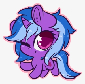 Wickedsilly, Chibi, Cute, Cutie Mark, Female, Giant - Cute Unicorn Eyes No Background