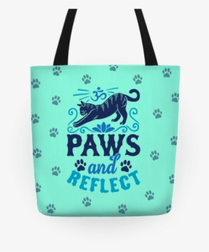 Paws And Reflect Tote - Paws And Reflect (dog) T-shirt: Funny T-shirt From
