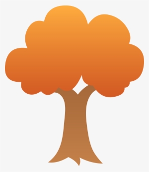 Cute Autumn Tree Design - Tree Clipart Png